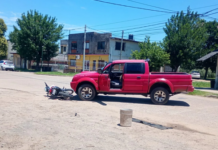 Mujer derivada a Concordia con traumatismo craneano tras accidente en Villaguay