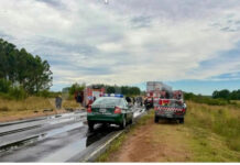 Dos muertos en un choque sobre la Ruta 136 y crece la preocupación por el estado del corredor internacional