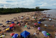 Fin de semana récord en las playas de Concepción del Uruguay