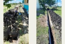 Provincia realiza obra de emergencia para reparar sistema cloacal y pluvial en escuela de Rocamora