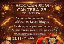 El SUM de la Cantera 25 realizará una celebración gratuita por los Reyes Magos este viernes