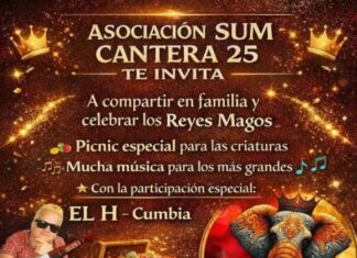 El SUM de la Cantera 25 realizará una celebración gratuita por los Reyes Magos este viernes