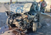 Identifican a las tres víctimas fatales y a los heridos graves del choque frontal en la ruta 20