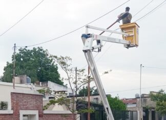 Avanza el recambio de luminarias LED en distintos puntos de la ciudad