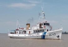 Prefectura modificó horario de visitas al guardacostas «Mandubí»