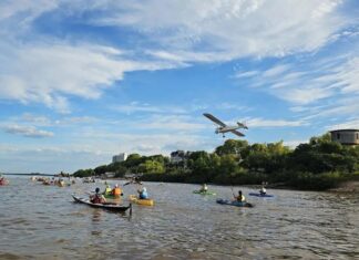 Caravana Náutica en Colón reclama a Milei y Uruguay que rechacen planta de HIF Global
