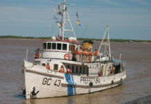 El guardacostas “Mandubí” abre sus puertas al público en el puerto Concepción del Uruguay