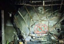 Bomberos controlaron incendio en taller del frigorífico Granja Tres Arroyos