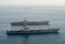 EE.UU. concentra un tercio de su flota en el Golfo Pérsico con portaaviones frente a Irán