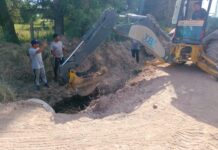 Construyen nuevas alcantarillas para mejorar desagües en Loteo El Molino