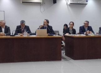 Juicio a Juan Ruiz Orrico: un perito explicó con un pizarrón por qué el Corsa retrocedió tras el impacto