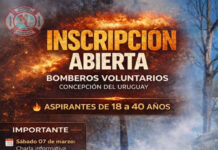 Abren inscripción para aspirantes a Bomberos Voluntarios en Concepción del Uruguay