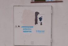 Detuvieron a cuatro jóvenes por pintadas en el Colegio Justo José de Urquiza