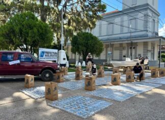 Prefectura secuestró un cargamento millonario de cigarrillos de contrabando en Concepción del Uruguay