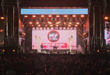 El reclamo contra la planta de HIF Global en Paysandú se hizo presente en la Fiesta Nacional de la Artesanía