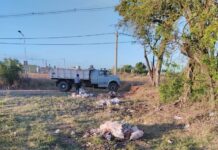 limpieza de minibasurales en distintos puntos de la ciudad