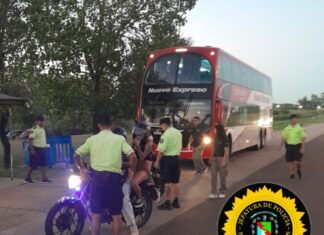 Secuestran droga en un colectivo durante un operativo sobre la Ruta 14