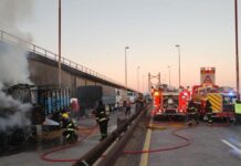 Alerta vial: Incendio de un camión provoca corte total y caos