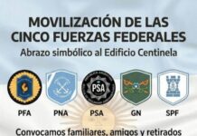Tensión total en Seguridad: las cinco fuerzas federales convocan a una marcha por los bajos salarios
