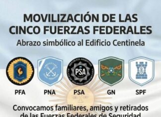 Tensión total en Seguridad: las cinco fuerzas federales convocan a una marcha por los bajos salarios
