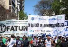 Gremios universitarios docentes y no docentes comienzan semana de paro y medidas de fuerza