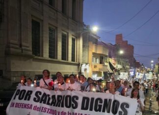 Masiva marcha docente: fuerte mensaje contra el ajuste y la reforma previsional