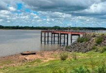El río Uruguay tuvo un pronunciado descenso y llegó a 88 cm