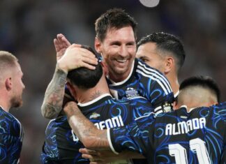 La Selección Argentina goleó a Zambia en un amistoso internacional