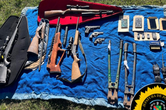 Desarticularon una banda delictiva tras un allanamiento en zona rural