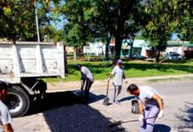 Plan de bacheo: intensifican tareas en barrio Santa Teresita