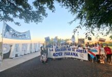 Agmer salió a la calle y exigió al gobierno de Frigerio una discusión paritaria urgente