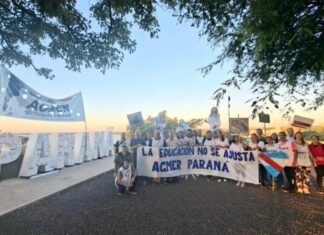 Agmer salió a la calle y exigió al gobierno de Frigerio una discusión paritaria urgente