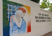 Derechos Humanos: reinauguraron el mural “El Abrazo”