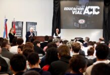 Más de 300 alumnos participaron del taller vial en la Escuela Técnica N°3