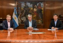 Frigerio se reunió con Caputo y funcionarios de Economía