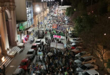 Plaza Ramírez fue escenario de una multitudinaria Marcha Federal Universitaria