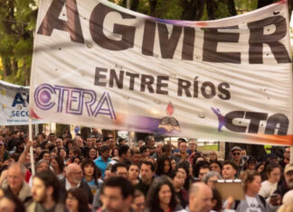 Agmer realiza un paro docente en defensa de la Caja de Jubilaciones y contra las políticas provinciales