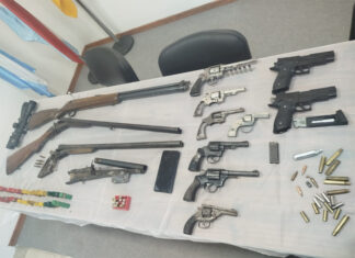 Allanamiento en Villaguay: hallaron armas, municiones y marihuana