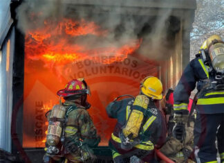Bomberos uruguayenses participaron de una exigente capacitación en Garín