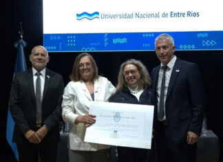 Arbelo y Mántaras asumieron al frente de la UNER en un contexto de crisis universitaria