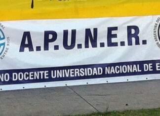 APUNER realiza un paro nodocente en reclamo de salarios y paritarias