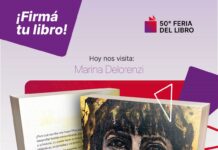 Marina Delorenzi presenta su debut literario en la Feria del Libro
