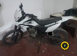 Recuperaron una moto robada horas después del hecho