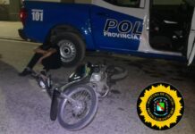 Menor fue demorado tras persecución policial y retuvieron una motocicleta