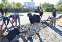 Nueva etapa del plan de bacheo: intervienen 52 puntos con pavimento de hormigón