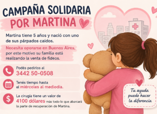 Todos por Martina: buscan reunir fondos para su cirugía