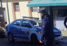 Detuvieron a un hombre tras un violento episodio y agresión a una policía