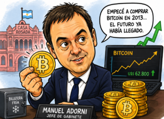 La inversión en Bitcoin de Adorni vuelve a poner el foco en el crecimiento del mercado cripto