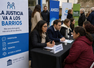 Jueces, fiscales y defensores atenderán consultas en 29 localidades entrerrianas