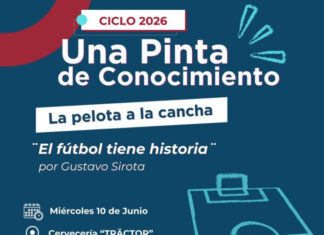 Gustavo Sirota disertará sobre el fenómeno futbolístico en Concepción del Uruguay